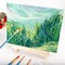 20 Pack Mini Canvas and Easel Set(20 Pack 4x4 in Mini Canvases, with 10 Brushes & 5 Paint Tray)